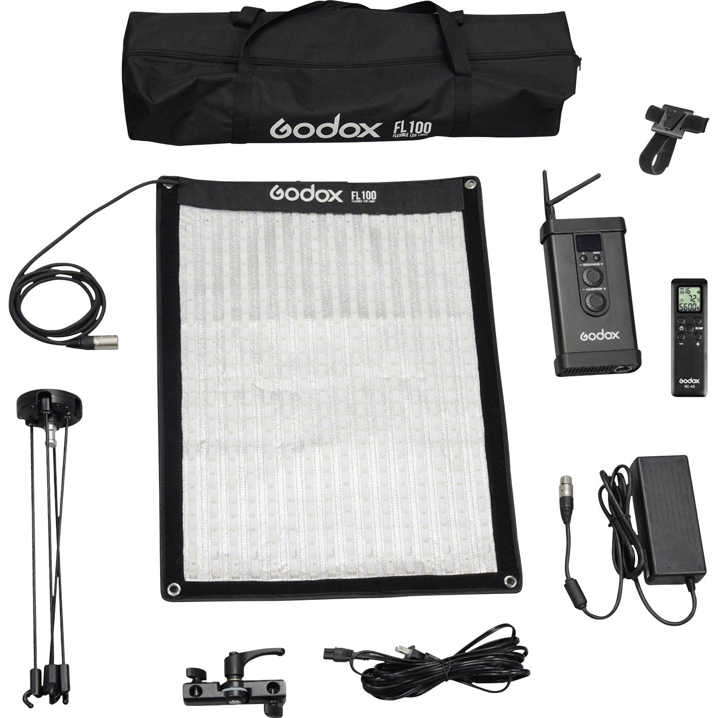 Lampa Godox FL100 - 100W 230V/V-Lock WW + Grid i Dyfuzor